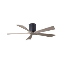 Load image into Gallery viewer, Irene IR5H Flush Mount Ceiling Fan in Matte Black/Gray Ash (52-Inch).
