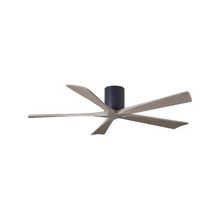 Load image into Gallery viewer, Irene IR5H Flush Mount Ceiling Fan in Matte Black/Gray Ash (60-Inch).
