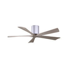 Load image into Gallery viewer, Irene IR5H Flush Mount Ceiling Fan in Brushed Nickel/Gray Ash (52-Inch).
