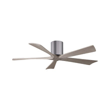 Load image into Gallery viewer, Irene IR5H Flush Mount Ceiling Fan in Brushed Pewter/Gray Ash (52-Inch).
