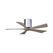 Load image into Gallery viewer, Irene IR5H Flush Mount Ceiling Fan in Polished Chrome/Gray Ash (42-Inch).
