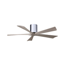 Load image into Gallery viewer, Irene IR5H Flush Mount Ceiling Fan in Polished Chrome/Gray Ash (52-Inch).
