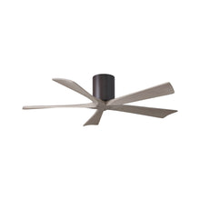 Load image into Gallery viewer, Irene IR5H Flush Mount Ceiling Fan in Textured Bronze/Gray Ash (52-Inch).

