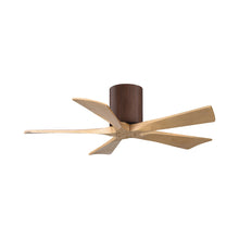 Load image into Gallery viewer, Irene IR5H Flush Mount Ceiling Fan in Walnut/Light Maple (42-Inch).
