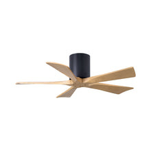 Load image into Gallery viewer, Irene IR5H Indoor / Outdoor Ceiling Fan in Matte Black/Light Maple (42-Inch).
