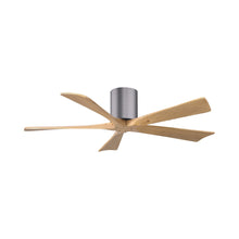 Load image into Gallery viewer, Irene IR5H Indoor / Outdoor Ceiling Fan in Brushed Pewter/Light Maple (52-Inch).

