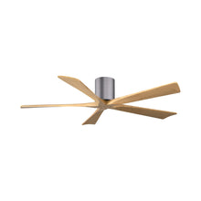 Load image into Gallery viewer, Irene IR5H Indoor / Outdoor Ceiling Fan in Brushed Pewter/Light Maple (60-Inch).
