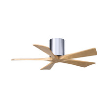 Load image into Gallery viewer, Irene IR5H Indoor / Outdoor Ceiling Fan in Polished Chrome/Light Maple (42-Inch).
