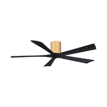 Load image into Gallery viewer, Irene IR5H Indoor / Outdoor Ceiling Fan in Light Maple/Matte Black (60-Inch).
