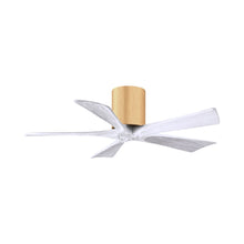 Load image into Gallery viewer, Irene IR5H Indoor / Outdoor Ceiling Fan in Light Maple/Matte White (42-Inch).
