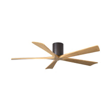 Load image into Gallery viewer, Irene IR5H Indoor / Outdoor Ceiling Fan in Textured Bronze/Light Maple (60-Inch).
