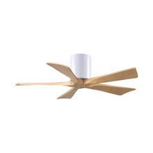 Load image into Gallery viewer, Irene IR5H Indoor / Outdoor Ceiling Fan in Gloss White/Light Maple (42-Inch).
