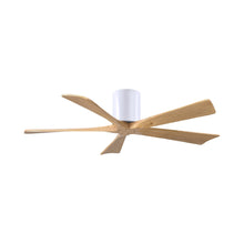 Load image into Gallery viewer, Irene IR5H Indoor / Outdoor Ceiling Fan in Gloss White/Light Maple (52-Inch).
