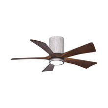 Load image into Gallery viewer, Irene IR5HLK 42-Inch Indoor / Outdoor LED Flush Mount Ceiling Fan in Barnwood Tone/Walnut Tone.

