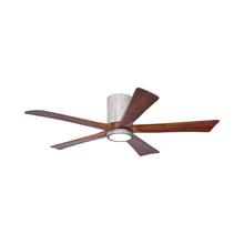 Load image into Gallery viewer, Irene IR5HLK 52-Inch Indoor / Outdoor LED Flush Mount Ceiling Fan in Barnwood Tone/Walnut Tone.
