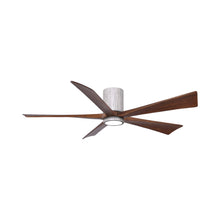 Load image into Gallery viewer, Irene IR5HLK 60-Inch Indoor / Outdoor LED Flush Mount Ceiling Fan in Barnwood Tone/Walnut Tone.
