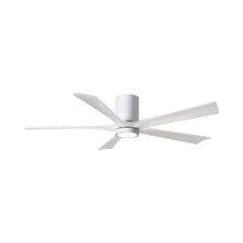Load image into Gallery viewer, Irene IR5HLK 60-Inch Indoor / Outdoor LED Flush Mount Ceiling Fan in Gloss White/Matte White.
