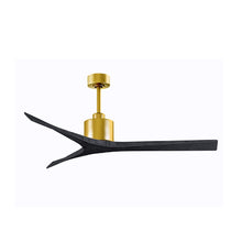 Load image into Gallery viewer, Mollywood Indoor / Outdoor Ceiling Fan in Brushed Brass/Matte Black (60-Inch).
