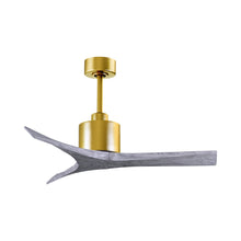 Load image into Gallery viewer, Mollywood Indoor / Outdoor Ceiling Fan in Brushed Brass/Barn Wood (42-Inch).
