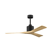 Load image into Gallery viewer, Nan Ceiling Fan in Matte Black/Light Maple Tone (52-Inch ).

