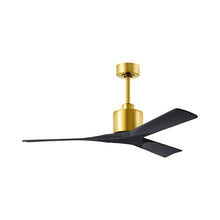Load image into Gallery viewer, Nan Indoor / Outdoor Ceiling Fan in Brushed Brass/Matte Black (52-Inch).

