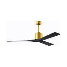 Load image into Gallery viewer, Nan Indoor / Outdoor Ceiling Fan in Brushed Brass/Matte Black (60-Inch).
