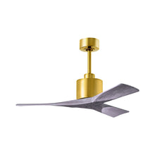 Load image into Gallery viewer, Nan Indoor / Outdoor Ceiling Fan in Brushed Brass/Barnwood Tone (42-Inch).
