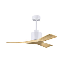 Load image into Gallery viewer, Nan Ceiling Fan in Matte White/Light MapleTone (42-Inch ).
