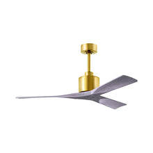 Load image into Gallery viewer, Nan Indoor / Outdoor Ceiling Fan in Brushed Brass/Barnwood Tone (52-Inch).
