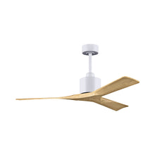 Load image into Gallery viewer, Nan Ceiling Fan in Matte White/Light MapleTone (52-Inch ).
