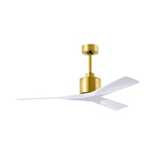 Load image into Gallery viewer, Nan Indoor / Outdoor Ceiling Fan in Brushed Brass/Matte White (52-Inch).
