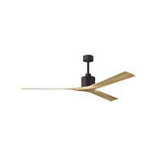 Load image into Gallery viewer, Nan XL Indoor / Outdoor Ceiling Fan in Textured Bronze/Light Maple Tone (72-Inch).
