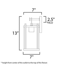 Load image into Gallery viewer, Belfry Outdoor Wall Light - line drawing.
