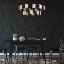 Load image into Gallery viewer, Radiant LED Chandelier in dinning room.

