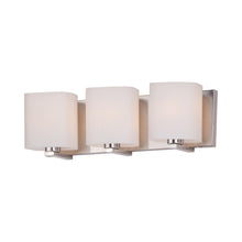 Load image into Gallery viewer, Wrap Bath Vanity Light in Satin Nickel (3-Light).
