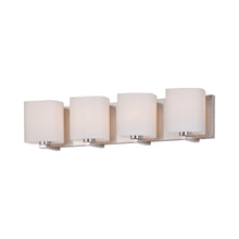 Load image into Gallery viewer, Wrap Bath Vanity Light in Satin Nickel (4-Light).
