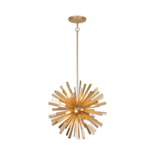 Load image into Gallery viewer, Confluence Pendant Light in Piastra Gold (12-Light).
