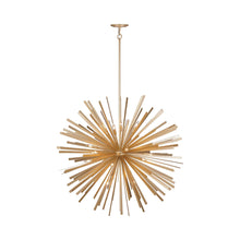 Load image into Gallery viewer, Confluence Pendant Light in Piastra Gold (20-Light).
