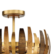 Load image into Gallery viewer, Manitou Semi Flush Mount Ceiling Light in Detail.
