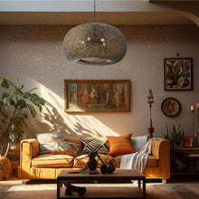 Load image into Gallery viewer, Moradabad Pendant Light in living room.
