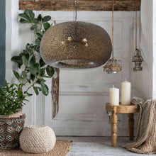 Load image into Gallery viewer, Moradabad Pendant Light in living room.
