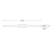 Load image into Gallery viewer, Mini Vogue LED Bath Bar- line drawing.
