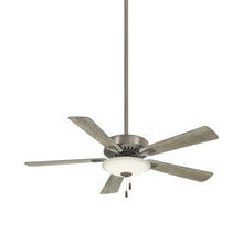 Load image into Gallery viewer, Contractor Uni-Pack LED Ceiling Fan in Brushed Nickel.
