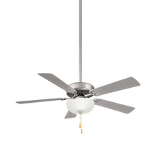 Load image into Gallery viewer, Contractor Uni-Pack LED Ceiling Fan in Brushed Steel.
