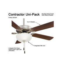 Load image into Gallery viewer, Contractor Uni-Pack LED Ceiling Fan in Detail.
