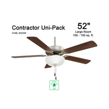 Load image into Gallery viewer, Contractor Uni-Pack LED Ceiling Fan in Detail.
