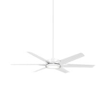 Load image into Gallery viewer, Deco LED Ceiling Fan in Flat White.
