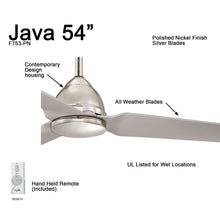 Load image into Gallery viewer, Java Ceiling Fan in Detail.
