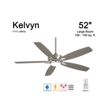 Load image into Gallery viewer, Kelvyn LED Ceiling Fan in Detail.
