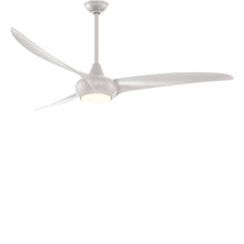 Load image into Gallery viewer, Light Wave LED Ceiling Fan in Silver (65-Inch).
